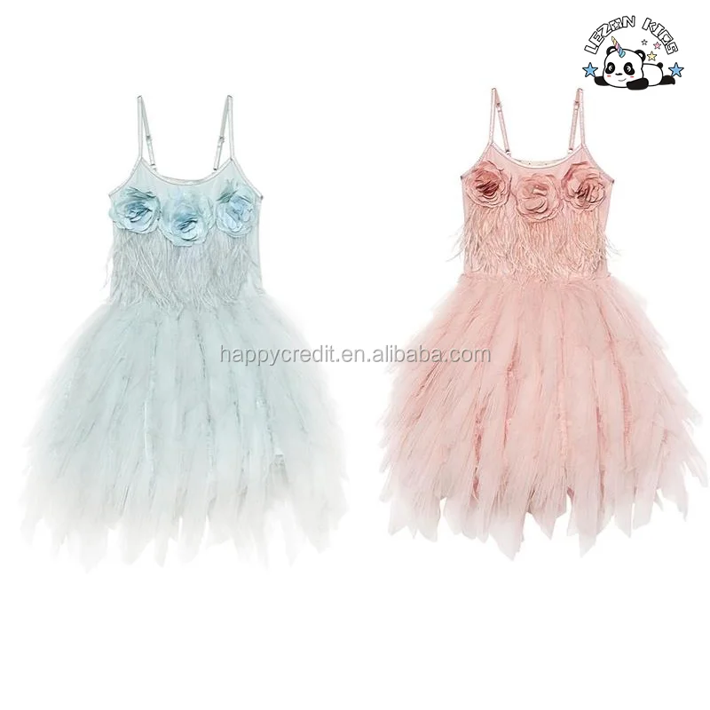 LEZONKIDS - OEM Girls Pink Sequin Dress Kids Ballet Performance Party Dress Evening Party Princess Dress for Kids